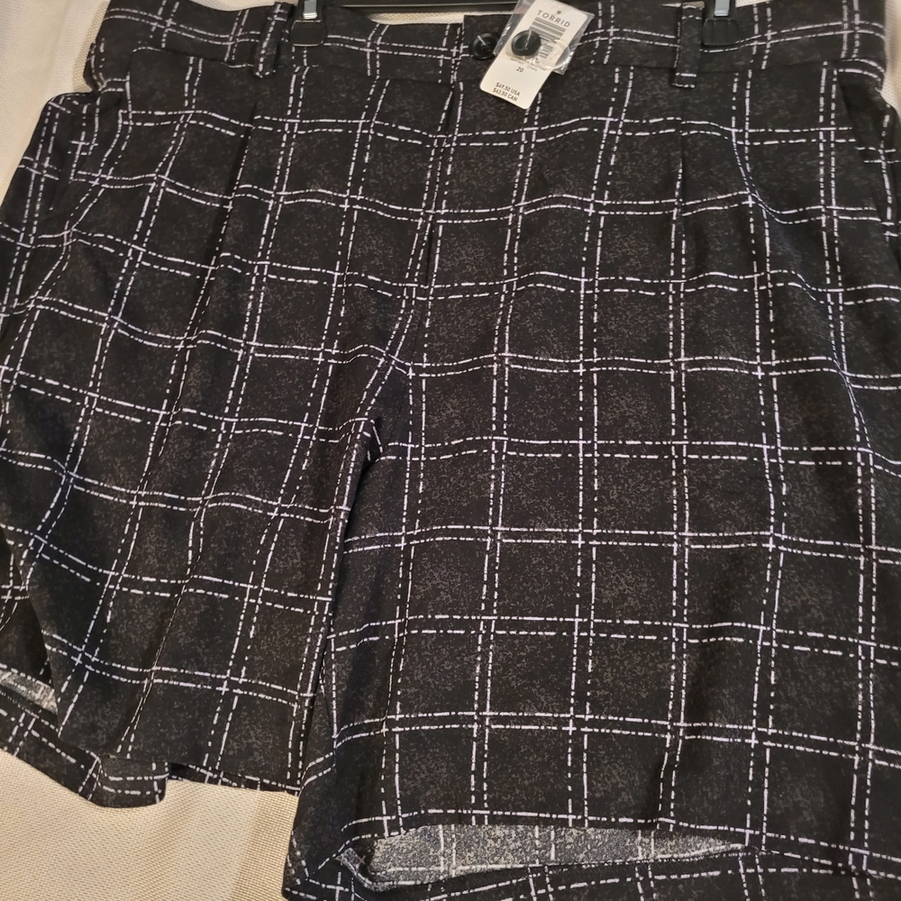 Torrid High Waist Purple and Black Shorts